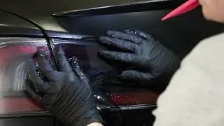 Stealth Upgrade: Smoked 30% PPF on 2023 Tesla Model S Plaid Lights | Satisfying Install Showcase