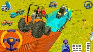 A truck Will be Able to Rescue The Tractors. Villagers Have Gathered to Watch Them.