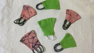 Make fabric face mask at home 