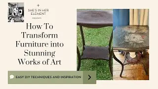 From Drab to Fab: Turning Plain Furniture into Eye-catching Art  #furnitureartist #diy #howto