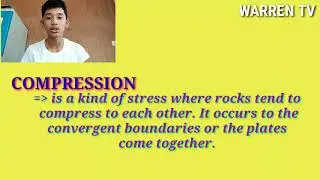 DIFFERENT TYPES OF STRESS AND THEIR REAL LAND FORMATION OF THE WORLD | Kenth Warren Cagas