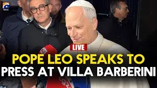 🔴 𝗟𝗶𝘃𝗲: Pope Leo Speaks To Media During Departure From Villa Barberini | Geo News English