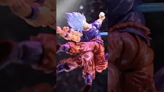 LEFMA super saiyan blue kaioken goku showcase #goku #dragonball #toys #shfiguarts #vegeta