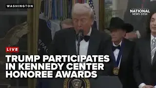 President Trump participates in the Kennedy Center Honors Medal Presentation.