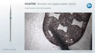 Komet tungsten carbide tapered bur H33FRS - stone setting | German Translation
