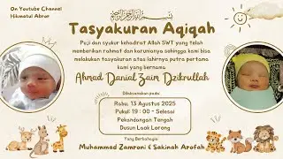🔴 LIVE TASYAKURAN WALIMATUL AQIQAH || AHMAD DANIAL ZAIM DZIKRULLAH