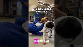 G-Roll: Захват спины из положения полугарда. #bjj #halfguard #backtake