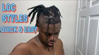 Quick and Easy Dreadlock Styles for Medium Length Locs ( Hightop Dreads) *FAST*