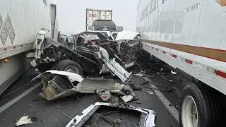 At least 10 injured as 59-vehicle crash forces temporary closure of highway in California