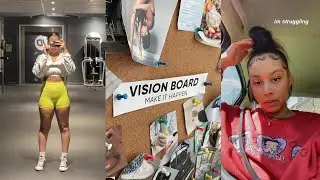 pulling myself out of a rut.. | gym, vision board, productivity & manifesting