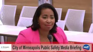 City of Minneapolis public safety media briefing.