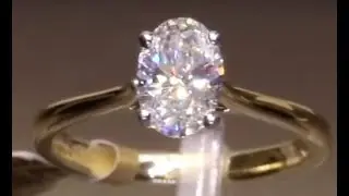 #75681 | T1.00ct | Oval Solitaire Four Claw Diamond Engagement Ring | Set in Yellow Gold