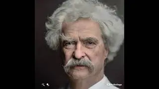 Mark Twain Animated From 1907 Photo