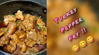 TRY THIS DELICIOUS TURKEY PEPPER FRY !!! 🦃😋😁 #leisuretreasure #exoticmeat #turkeydish