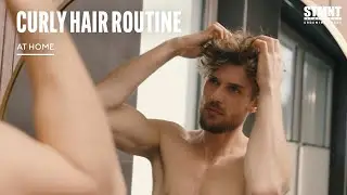 Curly hair routine at-home