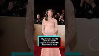 Why did Hailee Steinfeld, who is five months pregnant, have to attend the Golden Globes alone