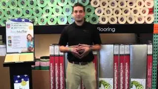 FloorMuffler Wood Flooring Sound Deadening Laminate Underlayment Demonstration