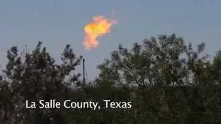 Flaring natural gas in the Eagle Ford Shale
