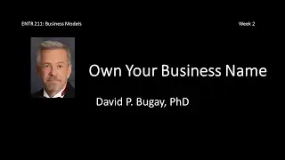 Own Your Business Name: Business Models