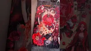 Red Witch ❤️ #gothic #scrapbooking #gothicstyle #journaling #red #asmr