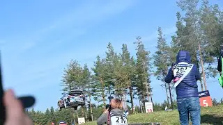 Adrien Fourmaux massive 68m jump Rally Finland Ruuhim&auml;ki Power stage 2021