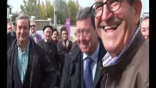 Inaguracion oficial del Muro, Pilon y Fuente de Villalmanzo siendo alcalde Jose Luis Ortega Garcia