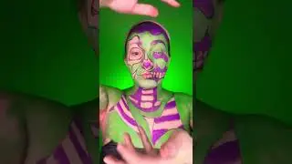 Green zombie makeup #shorts