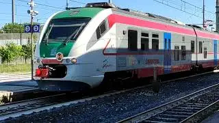 Lungo la via Adriatica tra il confine Marche Abruzzo treni in transito e non 2020.By Christian