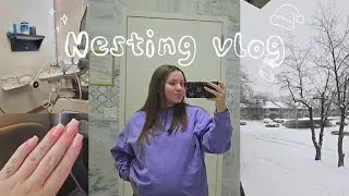 Nesting Vlog 🧸🤰🏻 freezer meals, appointments, & baby gear 