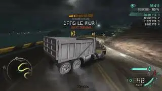 intense drift session with the dump truck