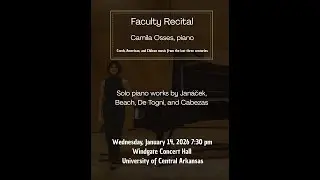 Faculty Recital: Camila Osses, Piano