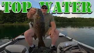 When is it a good time to fish top water bass fishing?