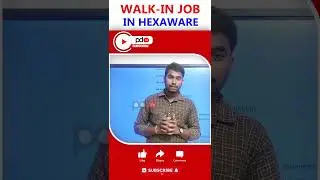 Hexaware Walk-in Job Hiring : #shorts #pdtv