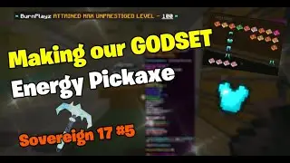 Cosmic Prisons: Making our *INSANE* GODSET + *OP* Energy Pickaxe | F2P Sovereign 17 #5