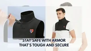 Cut& Slash Resistant High Collar Neck Guard Chest Protector