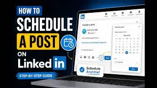 How To Schedule a Post on LinkedIn ,Step-by-Step Tutorial