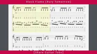 [Share Guitar Tabs] Black Flame (Bury Tomorrow) HD 1080p