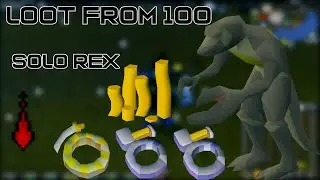 Loot from 100 Solo Dagannoth Rex kills Best  Boss for Dragon axe #osrsbossing #osrsmoneymaking #osrs