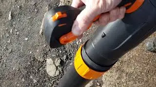 Starting and stopping the Stihl BR450C electric start