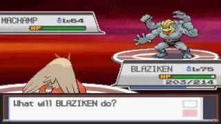 Pokemon Soul Silver - Team Emerald - Elite Four BRUNO (Rematch)