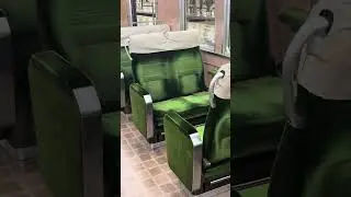 雲雀ヶ丘花屋敷ゆき入線シーン　車内転換クロスシート💺車