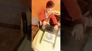 Baby car #toys #baterycar #yellow #playing #children #kids #siblings #lovely #caringforkids #love