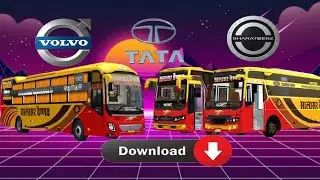 Volvo jaswant tata Bs6 and bharatbenz 3 sleeper bus mod with salasar Vaishnav travels livery 👇⬇️