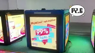 led delivery metal box takeaway box P2 effect VS P3