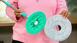 Clean Spin 360 Self-Cleaning Microfiber Spin Mop and Bucket System on QVC