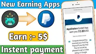 Get Free New Paypal Earning Apps 💸AppStation🔥 Unlimited Trick ! Instead payment.