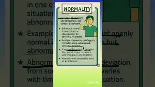 Class 12th psychology| chapter 4 Normal and abnormal behaviour #viral #video #class12psychology 