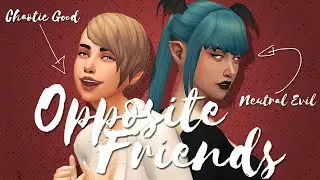 Sims 4: Create A Sim | OPPOSITE BEST FRIENDS | Group Collab