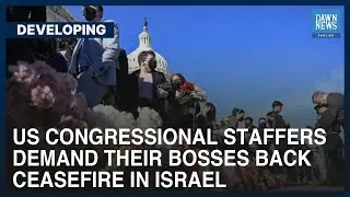 US Congressional Staffers Demand Their Bosses Back Ceasefire In Israel | Dawn News English