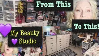 VLOG - Total Makeup/Beauty Studio Revamp & Reorganization Project! 🫦💄